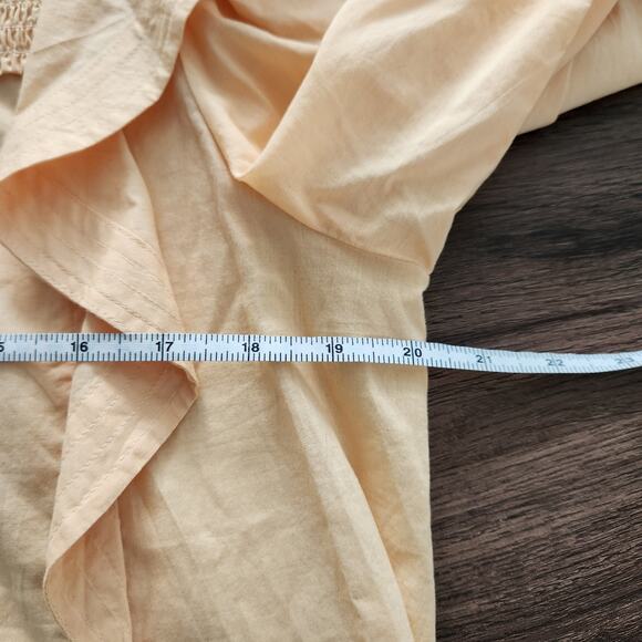 A.L.C. Jillian Top In Orange Peach 8 Victorian‎ Peasant Retro Cottagecore Office - Picture 7 of 8